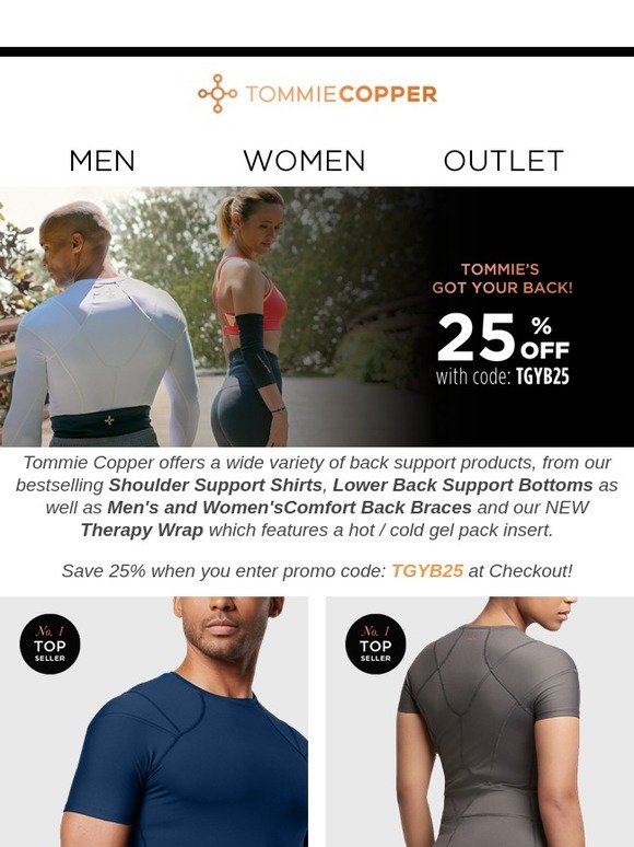 Sale > men's tommie copper lower back support shirt > in stock