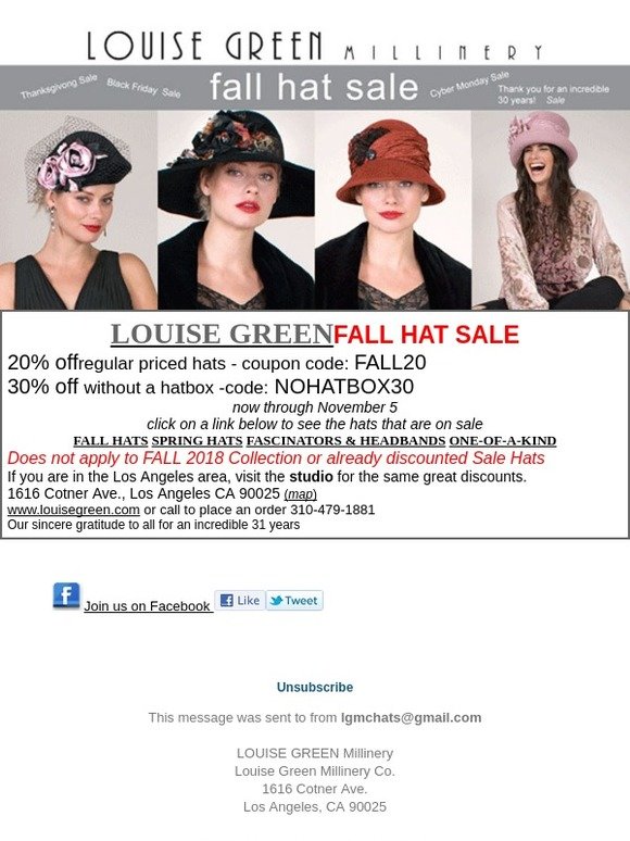 Louise Green Millinery & Hats