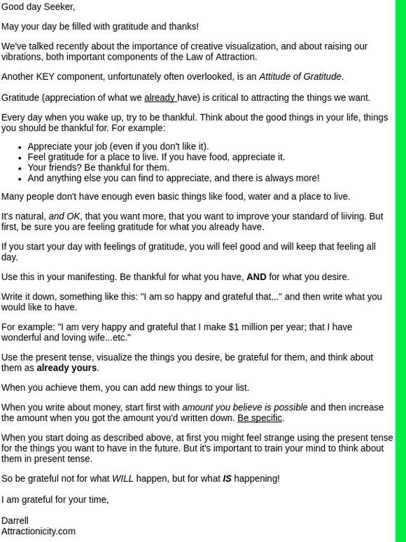 Show Some Gratitude | Attractionicity News