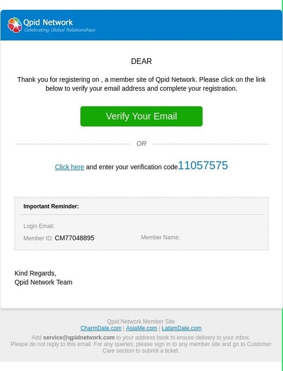 Please Verify Your  Account!