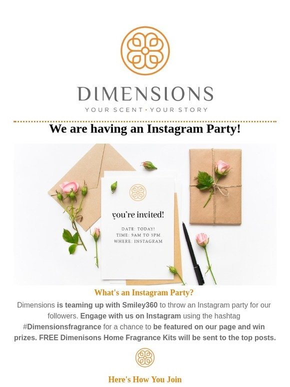 You're Invited to The Party! #Dimensionsfragrance