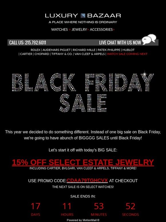 cartier sale black friday