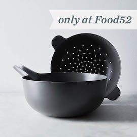 Food52 x Ekobo Recycled Bamboo Colander & Pour Bowl Set