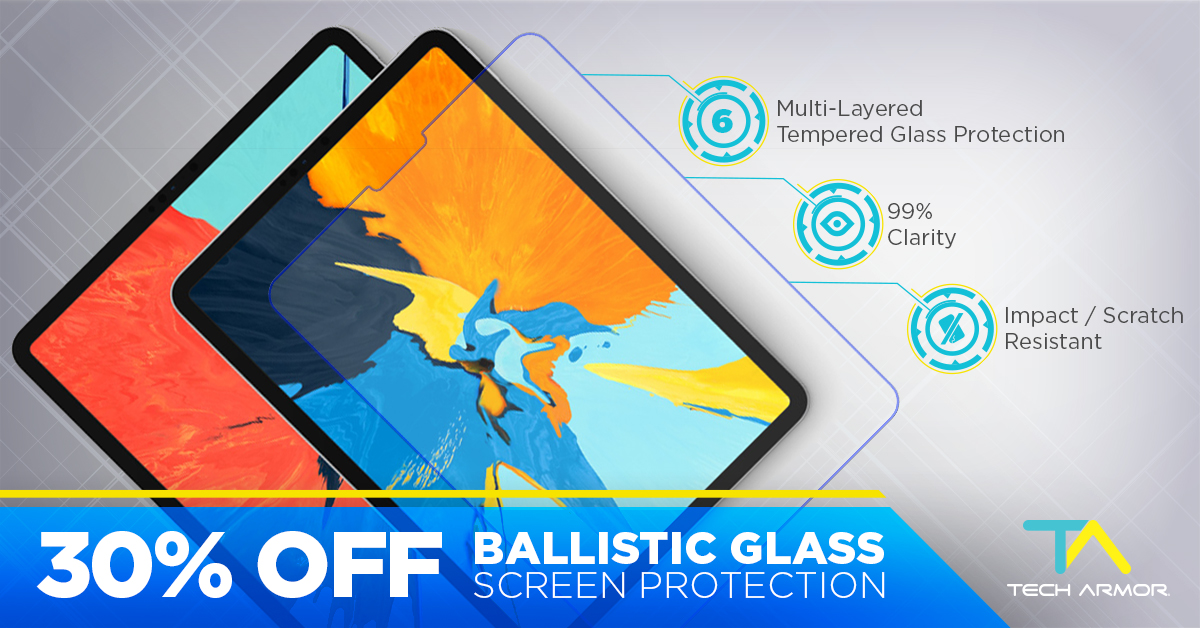 TechArmor: 📱 iPad Pro 2018 is HERE! 📱 Grab 30% OFF premium ballistic