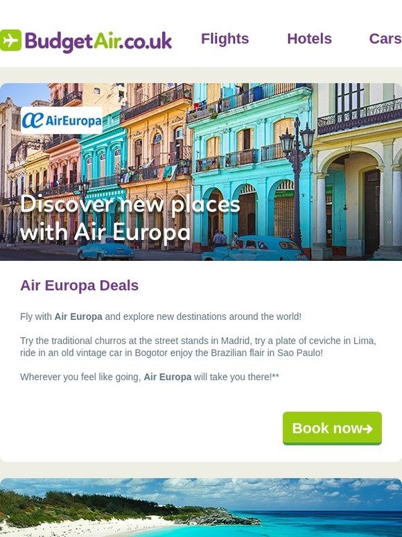 Discover new Places with Air Europa!