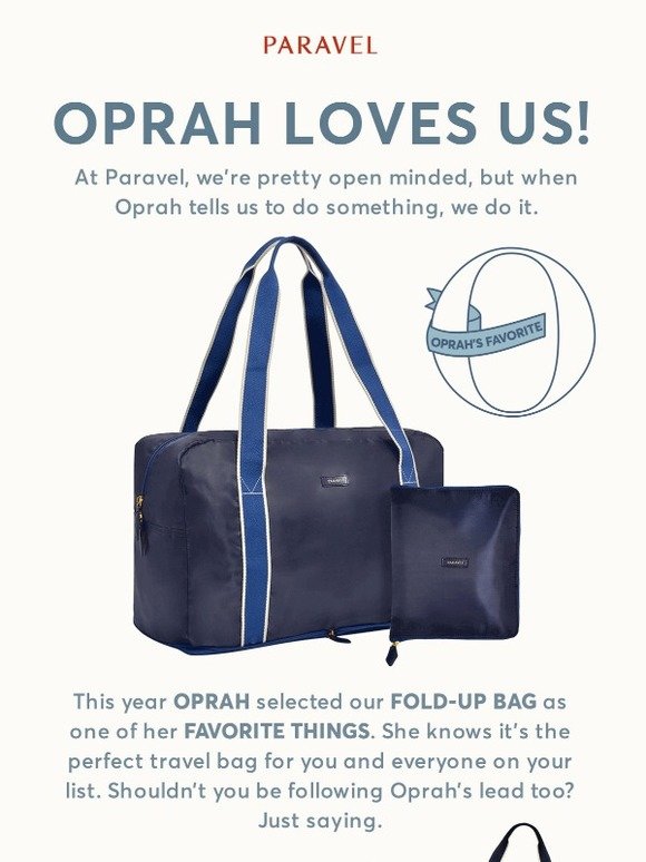 Paravel: We're OPRAH'S FAVORITE THING 