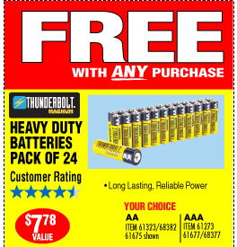 
AA Heavy Duty Batteries 24 Pk