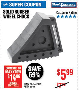 Solid Rubber Wheel Chock