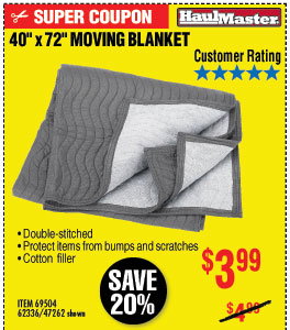 40 in. x 72 in. Moving Blanket