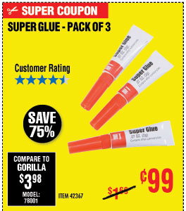 3 Piece Super Glue