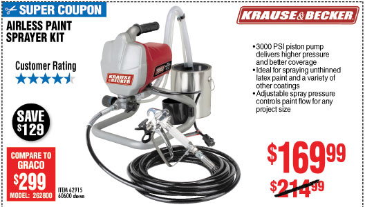 Airless Paint Sprayer Kit
