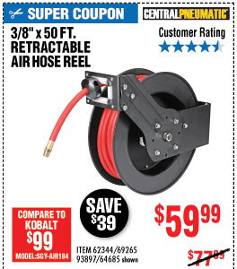 3/8 in. x 50 ft. Retractable Hose Reel