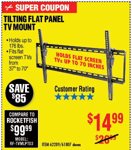 Large Tilt Flat Panel TV Mount
