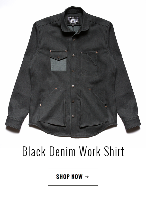 Black Denim Work Shirt