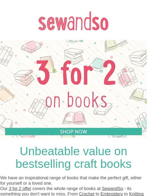 Great new books, buy 3 for 2 today!