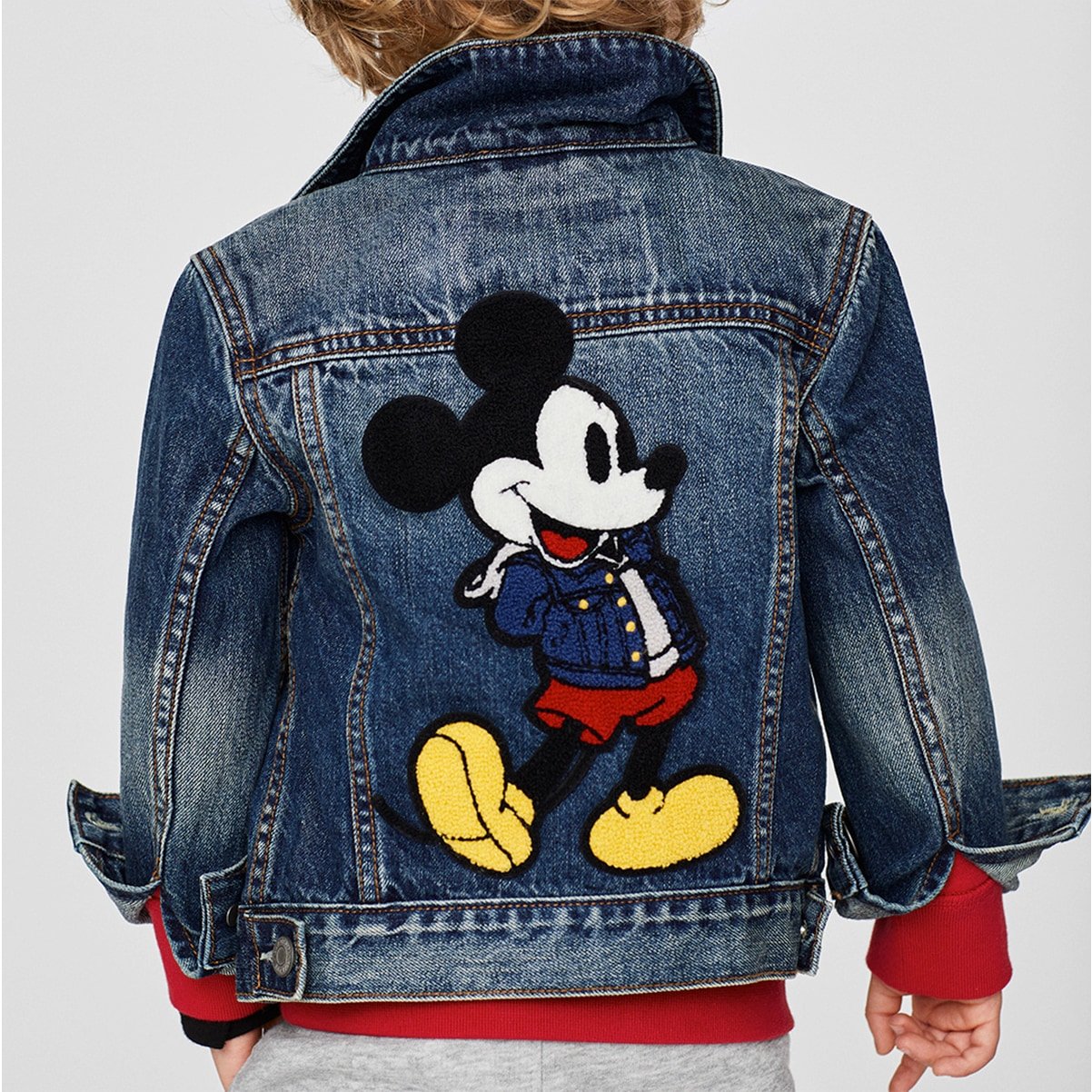 mickey mouse jean jacket gap