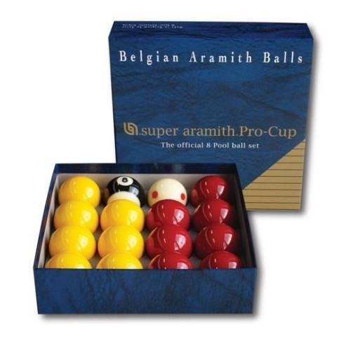 Image of Super Aramith Pro Cup 8-Ball Pool Balls - 2" (51mm)
