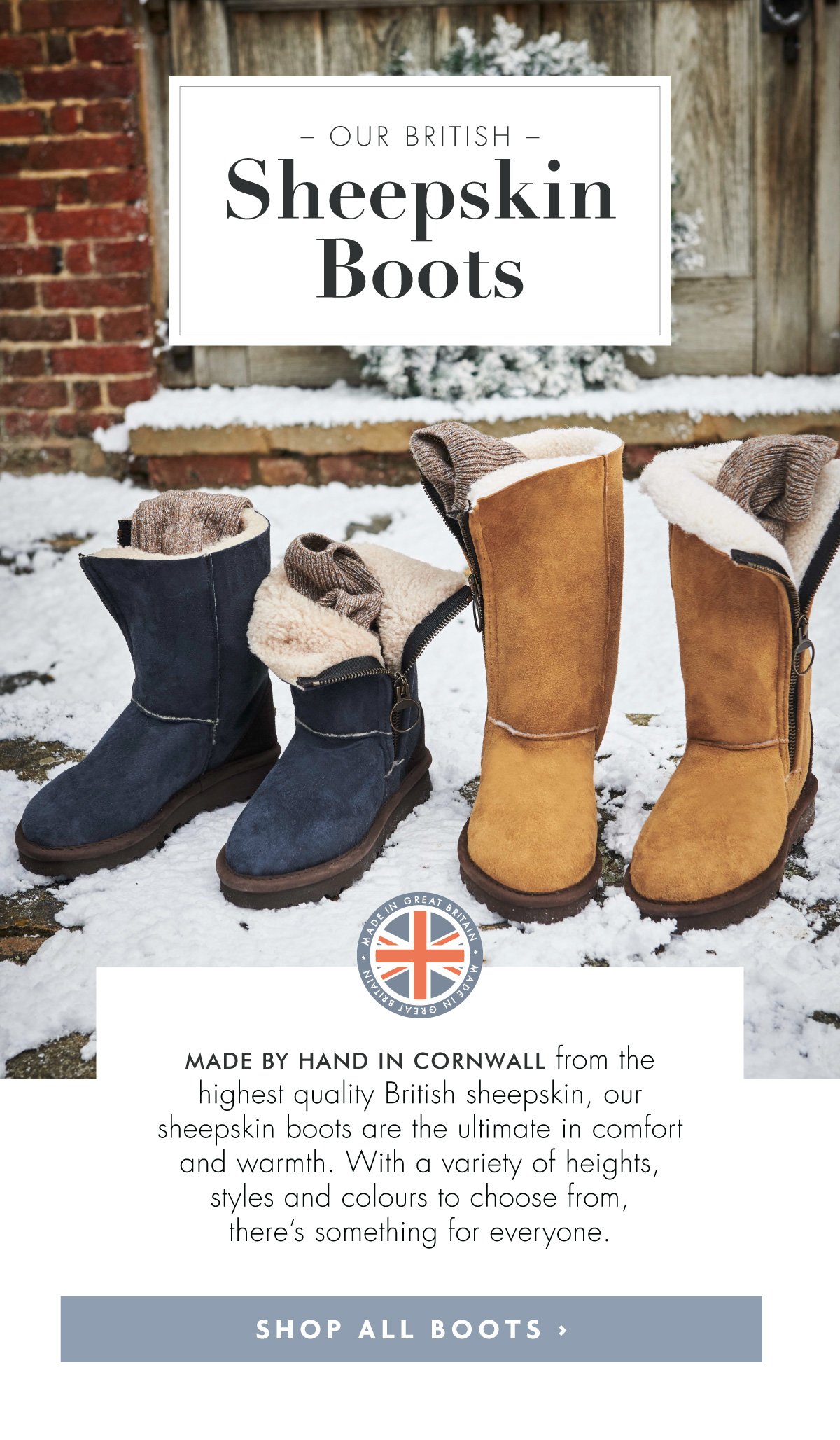 british sheepskin boots