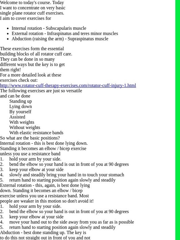 Physical therapy and rehab exercises