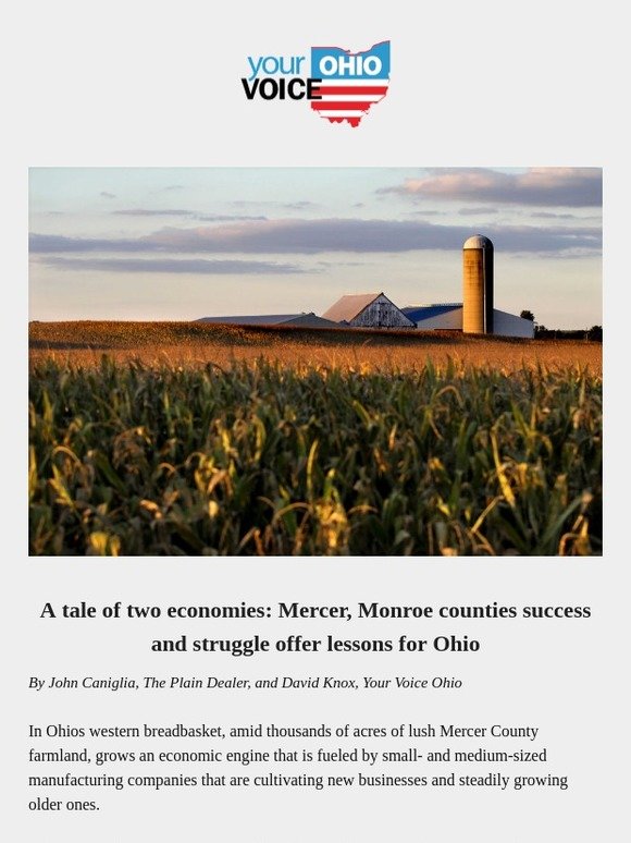 A tale of two economies: Mercer, Monroe counties’ success and struggle offer lessons for Ohio