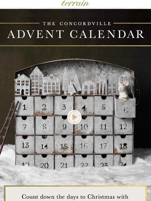 Terrain An advent calendar to hold holiday magic. Milled