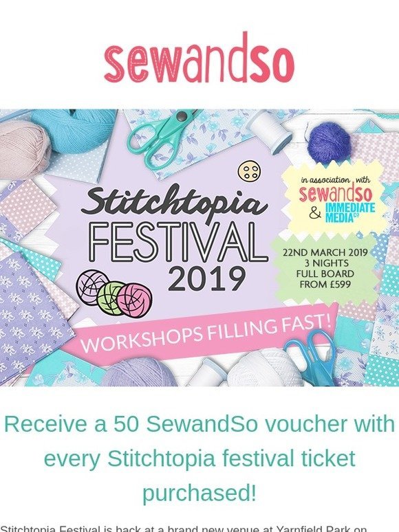 Join SewandSo at Stitchtopia 2019
