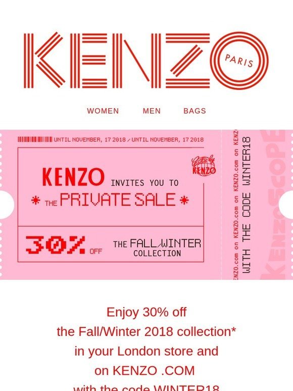 kenzo coupon
