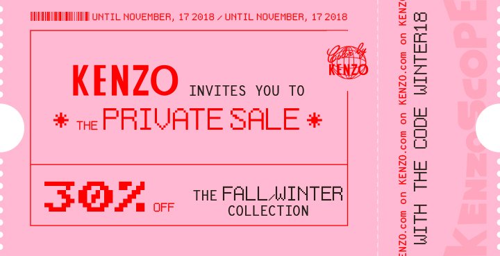 Kenzo: Private sale I 30% off | Milled