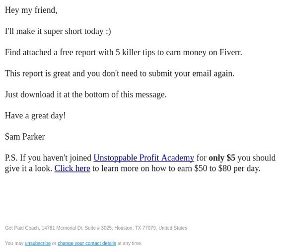 5 Killer Tips For Money [Free Report - No Email Required]