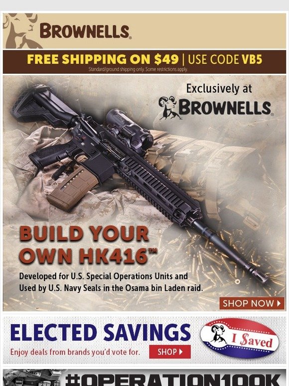 Brownells Build Your Own HK416 Milled