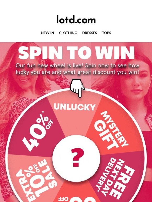 Spin For A Chance To Win Big!