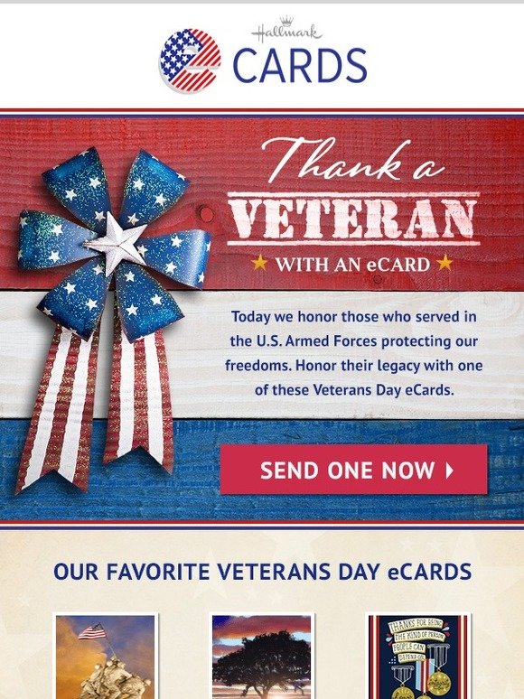 Hallmark eCards It's Veterans Day Milled