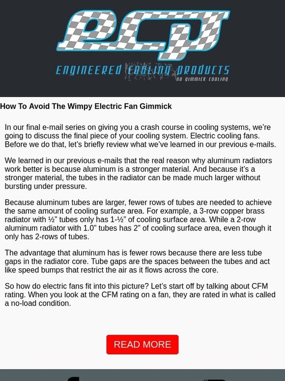 How to Avoid the Wimpy Electric Fan