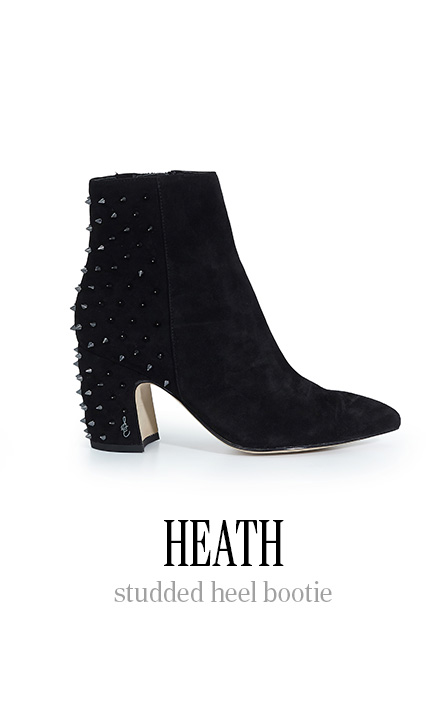 heath studded heel bootie