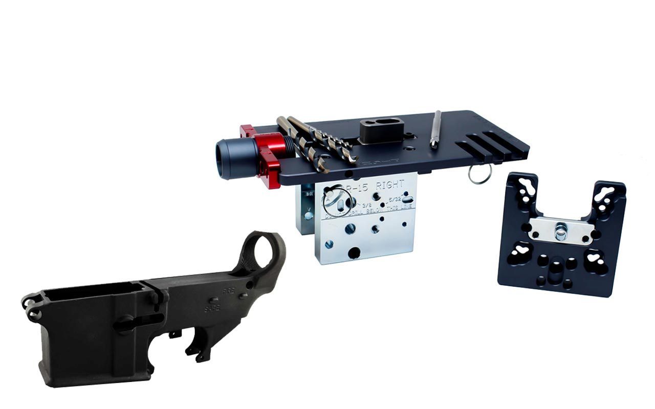 Image of 80% Lowers Fire/Safe (1-pack) & Easy Jig Gen 2 Multi Platform with Tooling (AR-9 / AR-15 / LR-308)