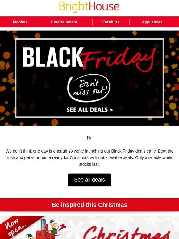 Black Friday deals are here!