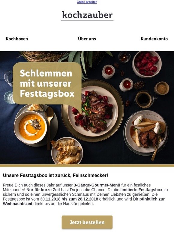❄ Nur für kurze Zeit: Unsere Festtagsbox!