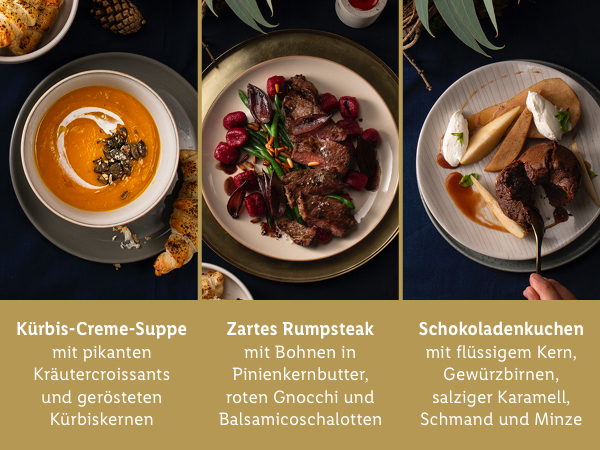 Dein 3-Gänge-Gourmet-Menü