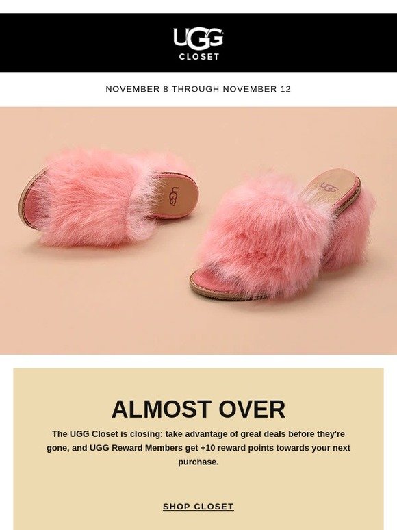 UGG Closet sale ends tonight Milled