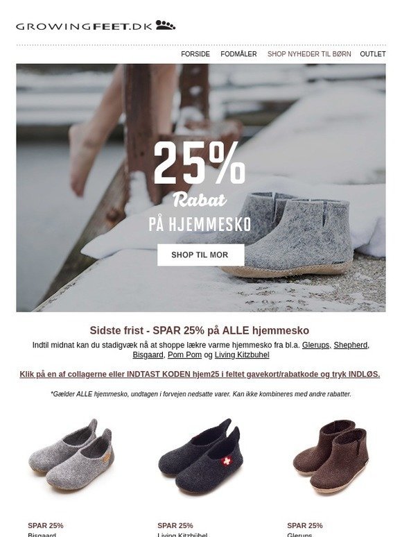 growingfeet.dk Email Shop Sales, and Codes - Page 24