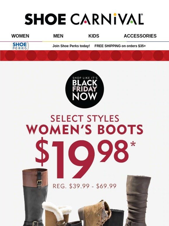 Shoe Carnival: Last Day to Snag $19.98 