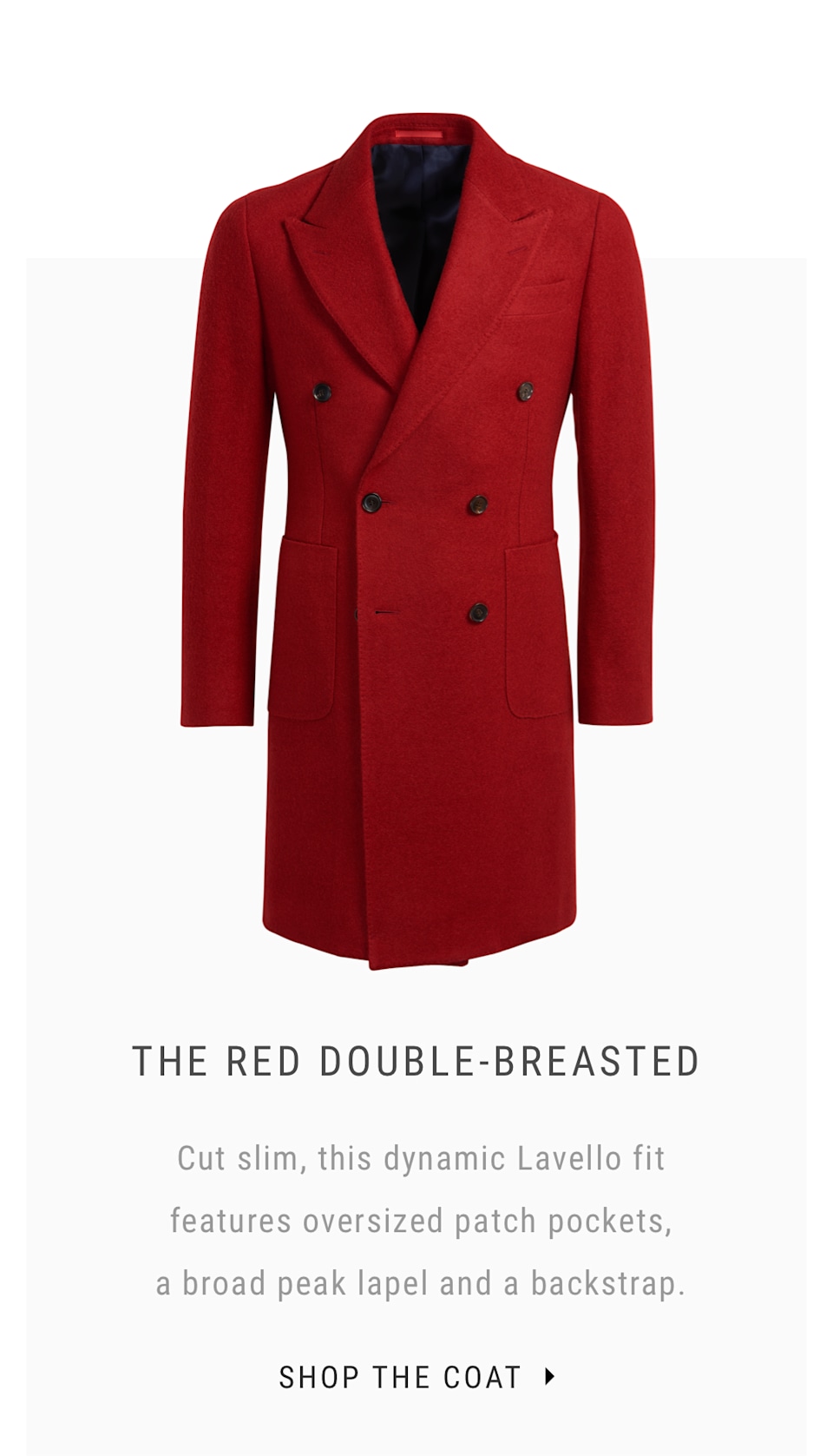 suitsupply red coat