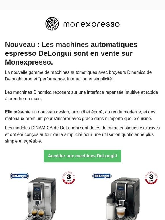 [Nouveau] Machine DeLonghi à expresso automatique + 🎁 112€ de cadeaux