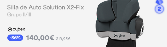 Silla de Auto Solution X2-Fix CYBEX Grupo II/III Silla de Auto Solution X2-Fix CYBEX Grupo II/III