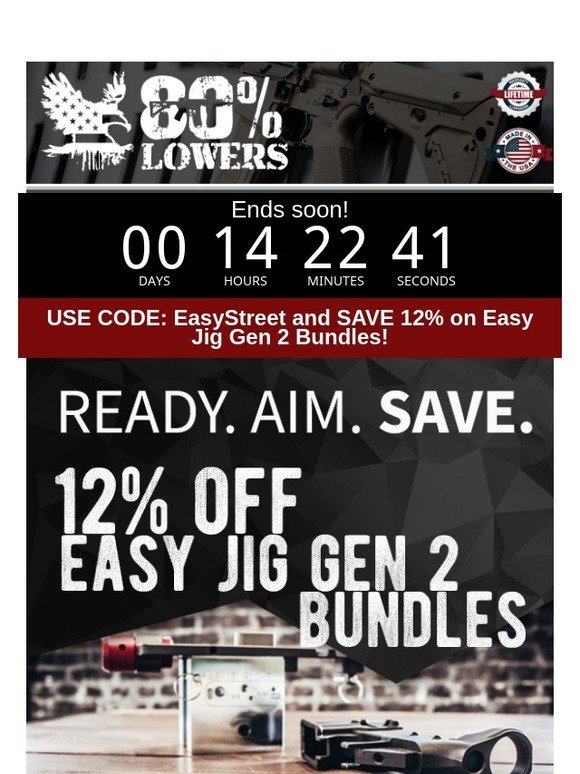 80% Lowers: Click Quick -- Redeem Your Coupon | The 12% OFF Easy Jig