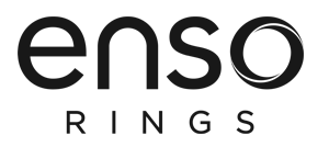 Enso Rings Dualtone Series Silicone Ring - White/Obsidian - 14