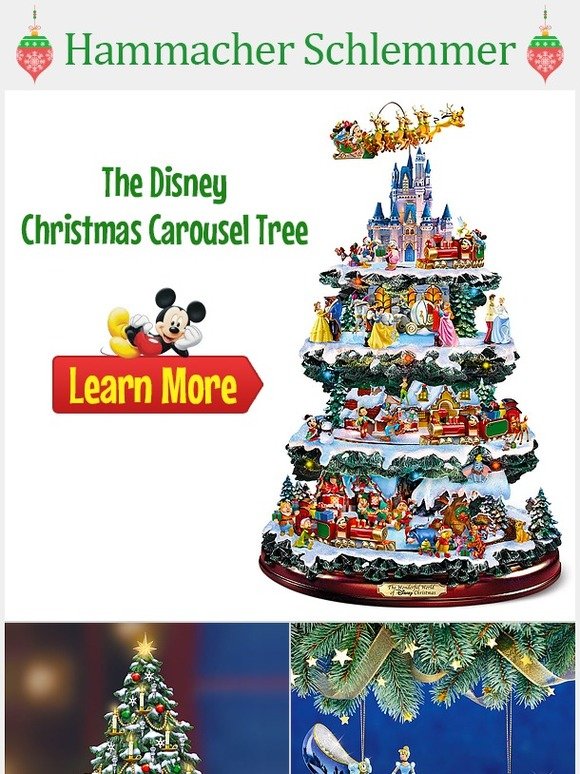 Hammacher Schlemmer: The Disney Christmas Carousel Tree | Milled