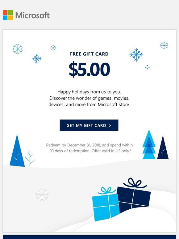 how to get a free microsoft gift card