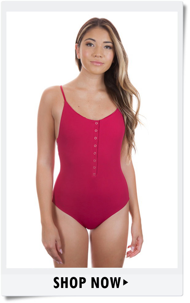 TORI PRAVER LULU ONE PIECE IN CRANBERRY