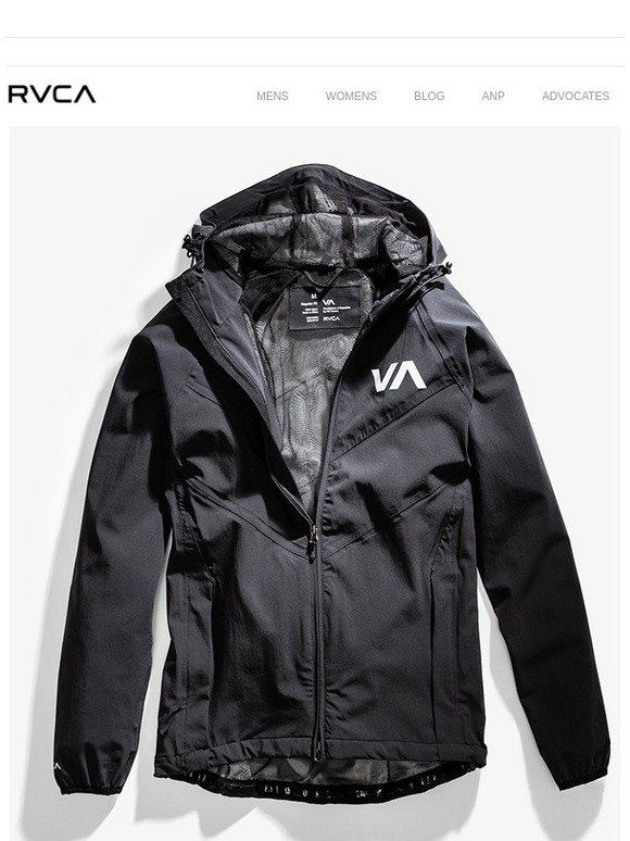 rvca va windbreaker jacket